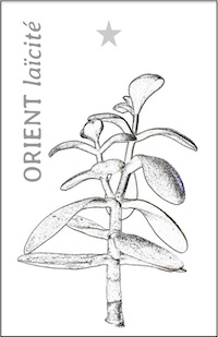 "ORIENT laïcité" (carte de visite).